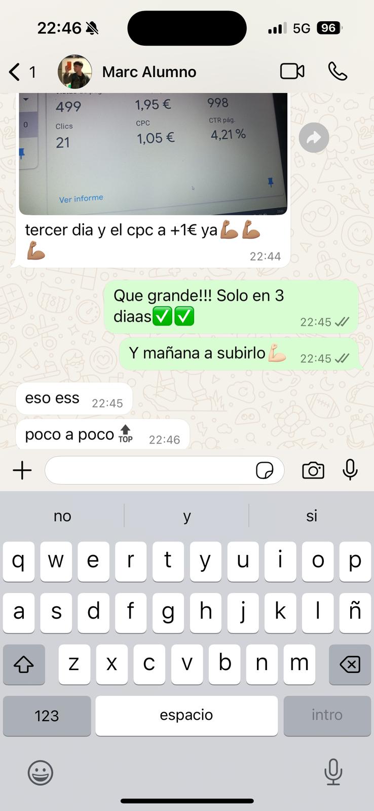 Conversación con cliente