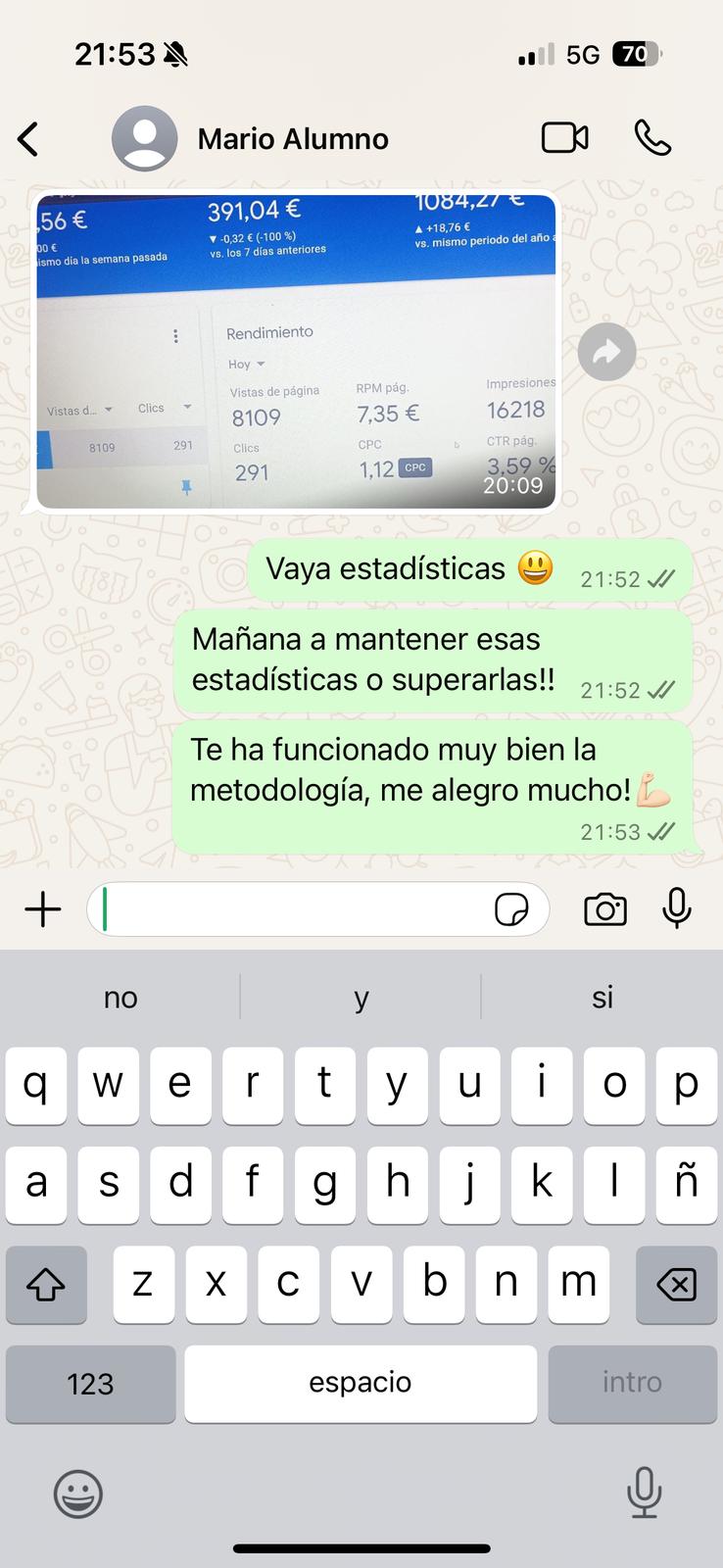 Conversación con cliente